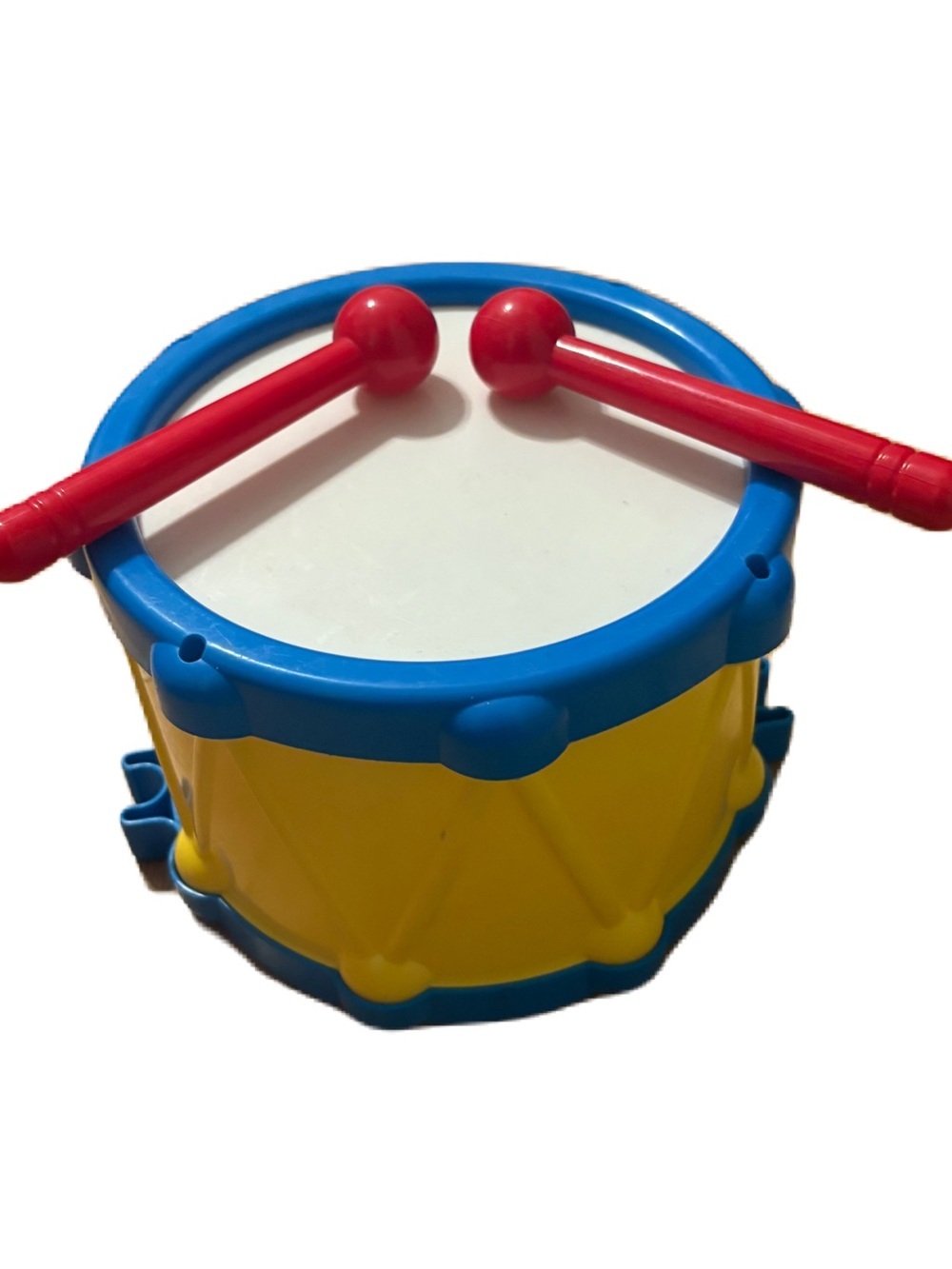 Infantino Kids Plastic Drum Toy with Red Drumsticks